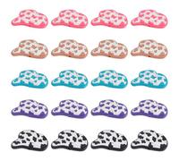 PH PandaHall Lot de 30 perles en silicone de cowboy occidental, 5 couleurs, chapeau de cowboy, perles en vrac pour stylos, porte-clés, bracelet, collier, boucles d'oreilles, loisirs créatifs, 3 x 1,4