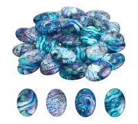 PH PandaHall Lot de 50 cabochons ovales en verre à dos plat pour fabrication de boucles d'oreilles, colliers, bijoux, 25x18mm