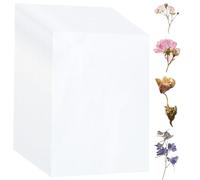 PH PandaHall Lot de 50 feuilles de papier buvard absorbant pour presse à fleurs, papier A3, papier buvard pour herbier, loisirs créatifs, fleurs séchées, fabrication d'art, 15 x 20 cm