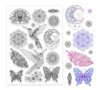 PH PandaHall Mandela Tampons transparents en silicone pour la fabrication de cartes, le scrapbooking, les loisirs créatifs, l'estampage, les travaux manuels, la décoration de journal