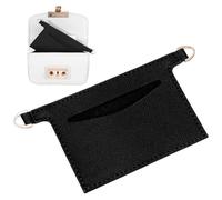 PH PandaHall Organisateur de Sac à Main en Cuir Insert Portefeuille Noir Petite Poche de Séparation Intérieure avec Anneaux en D pour Portefeuilles Femme Transformables Accessoires Bandoulière 15x7cm