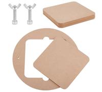 PH PandaHall Outils de Chauve Souris de Poterie Planche de Calage D'Argile Portable 32cm Outils de Poterie en Céramique avec 5pcs 20cm chauves-souris Intérieures Carrées pour les Potiers en Argile