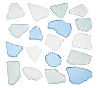 PH PandaHall Pièces de Verre de Mer Nautical Crush Sea Glass Caribbean Blue and Cobalt Blue Whe Glass Tumbled Ocean Glass p Vase Filler for Beach Wedding Party Decor Home Decor DIY Craft