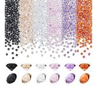 PH PandaHall Pierres de zircone cubique, 720pcs 6 couleurs Petites pierres de diamant CZ Cabochons Strass Facettes 2mm pour bague boucle d'oreille bracelet collier bijoux, grade A, sans trou