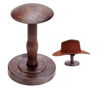 PH PandaHall Porte Chapeaux Support Casque Plastique, Cowboy Casquette de Baseball Organisateur, Support Présentoir à Chapeaux Marron pour Vendeurs Chapeaux Casques Perruques, 22,6cm Haut