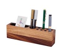 PH PandaHall Porte Stylo en Bois pour Bureau Porte Carte de Visite Support Rustique Bois Fontaine Plume Portes Crayons Organisateur Bureau Pour Salle de Classe Scolaire Bureaux Décor