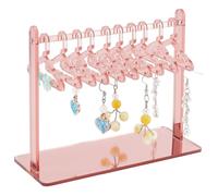 PH PandaHall Support de Boucles D'Oreilles en Acrylique Porte Manteau Présentoir de Bijoux Présentoir de Clous D'Oreilles avec 10 cintre pour Exposition Personnelle Spectacle de Détail 6x15x12cm