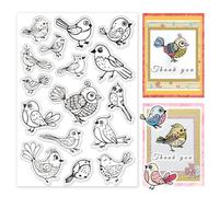 PH PandaHall Tampons Transparents Bird pour la Fabrication de Cartes Tampon en Silicone Transparent en Forme D'Animal pour Scrapbooking Album Journal Carnet de Notes