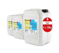 pH Plus Liquide 4 x 28 kg - BAYZID® - Augmenteur de pH pour Piscine - Compatible Tous Traitements - Qualité Pure et Stable