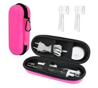 Ph Pro Heat Etui Voyage Brosse a Dent Électrique Compatible Oral B Braun - Trousse Brosse a Dent Electrique.(Rosa)