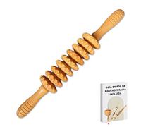 Ph Pro Heat Rouleau Massage Bois - Maderotherapie Corps Relaxant - Massage Anti Cellulite - Massage Drainage Lymphatique Corps Complet avec Guide d'utilisation PDF.