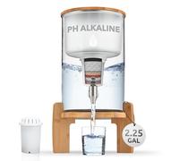 pH RECHARGE - Grand distributeur d'eau filtrée en verre - alcalinisant/ionisant - purifie/adoucit/apporte des minéraux/élimine chlore et polluants/augmente le pH - modèle 2020-9 l