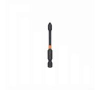PH2 Embout de tournevis magnétique 62HRC en alliage d'acier 6,35 mm avec tige hexagonale pour perceuse électrique, tournevis manuel pour utilisation à percussion, vis à tête cruciforme, noir (65 mm)
