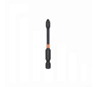 PH2 Embout de tournevis magnétique en alliage d'acier 62HRC avec tige hexagonale de 6,35 mm pour perceuse électrique, tournevis manuel pour utilisation à percussion, vis à tête cruciforme, noir (70 mm
