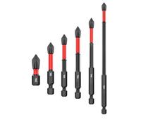 PH2 Foret de tournevis cruciforme 6,3 mm Dureté 62Hrc Magnétisé Antidérapant Noir pour une forte résistance DIY Construction Réparation maison
