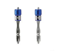 PH2 Lot de 10 embouts de tournevis cruciformes électriques à double tête 65 mm en alliage d'acier avec 1 aimant pour anneau compatible avec cordon