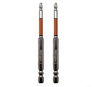 PH2 Lot de 2 embouts de tournevis cruciformes HRC62 Dureté 100 mm