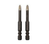 PH2 Lot de 2 embouts de vissage émeri avec pointe revêtue de grain émeri pour un contact de pointe à vis supérieur dans l'entretien de routine et la construction (2 pièces 65 mm)