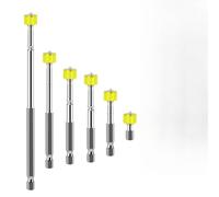PH2 Lot de 6 embouts de tournevis 25-150 mm avec aimant pour anneau pour embouts de visseuse à percussion en alliage d'acier antidérapant pour tournevis électrique