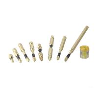 PH2 Lot de 9 tournevis magnétiques avec magnétiseur pour une performance optimale dans diverses applications, 25 à 150 mm