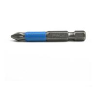 PH2 Lot d'embouts de tournevis antidérapants en acier trempé pour perceuse électrique et tournevis manuel, texture haute boucle pour une installation efficace de l'écrou bleu, 25 mm (50 mm)