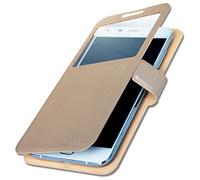 PH26 Alcatel One Touch Pop C5 Etui Housse Coque Folio Or Gold by