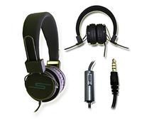 PH26 Casque Audio stéréo Noir Extra-Bass Clear Sound avec Fonction Micro + télécommande pour Qilive 5.3 by