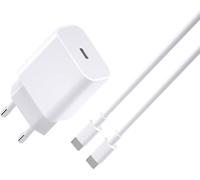 PH26Ⓡ Chargeur Rapide 20W + câble USB-C Compatible avec Vivo iQOO Z9 Turbo+ (Pack Chargeur + Cable 1M)
