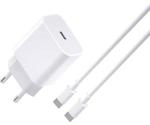 PH26Ⓡ Chargeur Rapide 20W + câble USB-C Compatible pour Realme C61 Global (Pack Chargeur + Cable 1M)