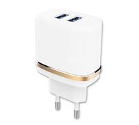 PH26 Chargeur Secteur Compatible Realme 14 Pro+ 5G Ultra-Puissant et Rapide 2X USB 5V / 2,1A + 1A en Toute sécurité