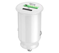 PH26 Ⓡ Chargeur Voiture Rapide 30W PD & QC 3.0 Compatible Sharp Aquos Wish5 Ultra-Compact et Puissant - 2 Ports pour Charger 2 appareils simultanément
