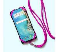 PH26 Ⓡ Coque Cordon Silicone Compatible Konrow Sky Antichoc avec lanière Tour de Cou réglable - Rose