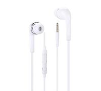 PH26 Écouteurs Blancs Intra-Auriculaires stéréo filaires compatibles Oppo A5 Pro 4G avec Contrôle du Volume et Microphone - Ecouteus de Haute Qualité Audio en Silicone Ultra Confort