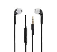 PH26 Écouteurs Compatible avec HTC Wildfire E7 Plus Haute Qualité Audio Intra-Auriculaires en Silicone Ultra Confort Isolant Le Bruit avec contrôle du Volume et Microphone - Noir