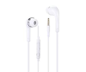 PH26 Écouteurs pour Oppo A74 4G Haute Qualité Audio Intra-Auriculaires en Silicone Ultra Confort Isolant Le Bruit avec contrôle du Volume et Microphone - Blanc