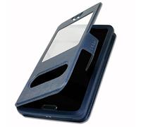Ph26 Microsoft Lumia 532 Etui Housse Coque Folio Bleu de qualité by