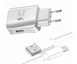 PH26 Super Pack Chargeur + Câble pour Alcatel 3X Plus Fast Charger Ultra-Puissant et Rapide Nouvelle Generation 3A avec Cable Type C Chargement/Transfert de données