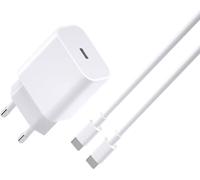 PH26Ⓡ Super Pack Chargeur Rapide 20W + 1 Câble USB-C Compatible avec Vivo Y16 - Pack Chargeur + 1 Câble 1M