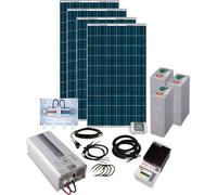 Phaesun Solar Rise Eight 600281 Kit solaire 1000 Wp avec accu, avec câble de raccordement, avec régulateur de charge, avec onduleur