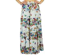 Phagun Indien Porter Jupe Longue Jupe Maxi Plage Porter Coton Usure D'Ete