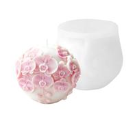 Phalaenopsis Fleur Sphère Bougie Moules En Silicone De Qualité Alimentaire Silicone pour Époxy Artisanat Bougie Savon Chocolat Mariage Pont Moulage
