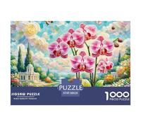Phalaenopsis Orchidée Puzzle The Art of Colour: We are Better at Home - Peinture de paysage1000 Pieces, Full Colour Series, Perfectly Matching Pieces, for Adults and Children from 12 Years 38x26cm