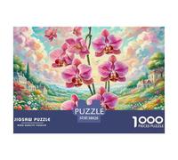 Phalaenopsis Orchidéeée 1000 Piece Jigsaw Puzzle for Adults Family Challenge Toys Stress Relief Puzzle Exercise The Memory of The Brain for The Whole for Women, Gifts for Men 38x26