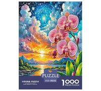 Phalaenopsis Orchidéeée 1000 Pièces Puzzle pour Adultes Jeux Éducatifs Puzzle Anti-Stress Entraîner La Mémoire du Cerveau pour Adultes Et Enfants De 14 Ans Et Plus 38x26cm/1000pcs