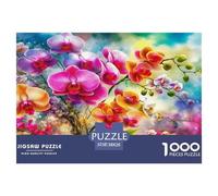 Phalaenopsis Puzzle 1000 Pièces Pour Adultes Et Enfants Flower De L'art De La Décoration Moderne Jeu Cadeau Unique 1000 Pieces Décoration De La Maison - Décoration Murale Cadeaux Cadeau Pour Femme, Ho