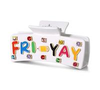 PHALIN FRI-YAY Pinces à cheveux pour enseignantes - Pinces à cheveux pour enseignant - Accessoires pour la rentrée scolaire - Cadeaux de remerciement (motif F)