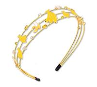 PHALIN Serre-tête banane pour femme avec strass - Accessoire d'été - Tenue de plage - Cadeau - Motif A