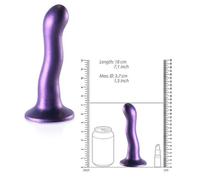 Phallus vaginal en silicone, petit gode lisse avec ventouse anale, mini...