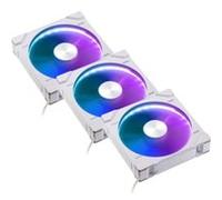 Lot de 3 Ventilateurs de boitier Phanteks D30 Reverse Airflow RGB - 14cm (Blanc)