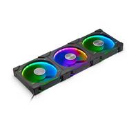 Lot de 3 Ventilateurs de boitier Phanteks D30 Regular Airflow RGB - 14cm (Noir)